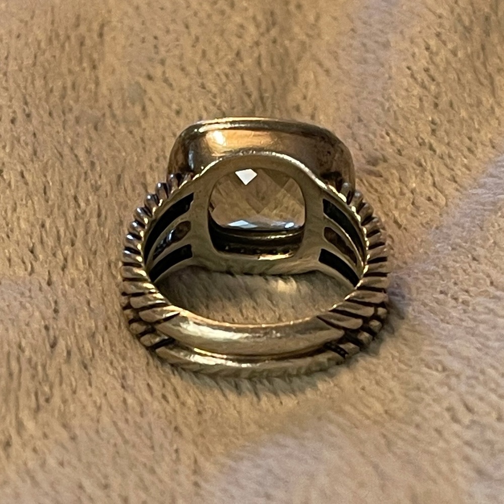David Yurman Albion Ring: Prasiolite & Diamonds - Picture 7 of 7